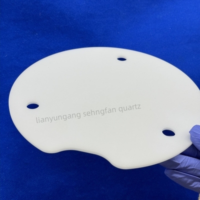 Plaque de quartz fondue en opal sur mesure résistant à la corrosion et à la température élevée
