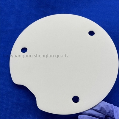 Plaque de quartz fondue en opal sur mesure résistant à la corrosion et à la température élevée