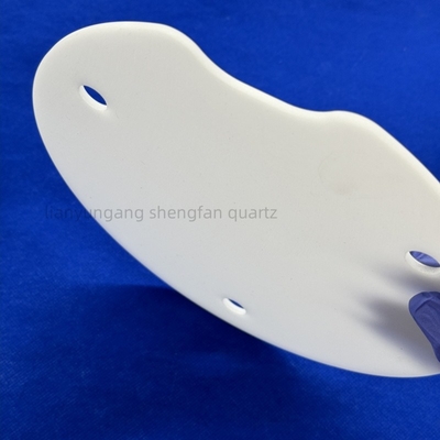 Plaque de quartz fondue en opal sur mesure résistant à la corrosion et à la température élevée