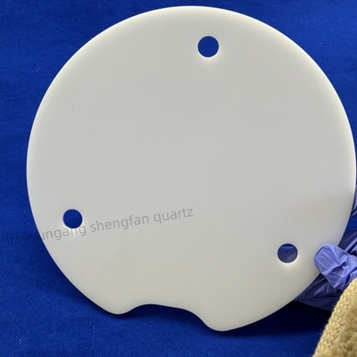 Plaque de quartz fondue en opal sur mesure résistant à la corrosion et à la température élevée