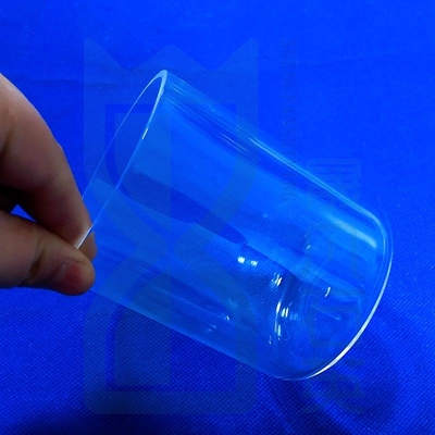 Tubes d'essai à fond plat en verre de quartz résistant à la corrosion à haute température sur mesure