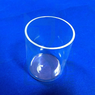 Tubes d'essai à fond plat en verre de quartz résistant à la corrosion à haute température sur mesure