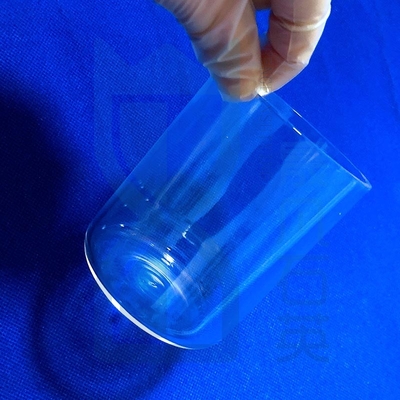 Tubes d'essai à fond plat en verre de quartz résistant à la corrosion à haute température sur mesure