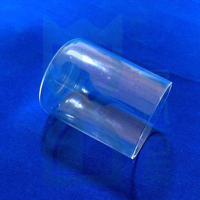 Tubes d'essai à fond plat en verre de quartz résistant à la corrosion à haute température sur mesure