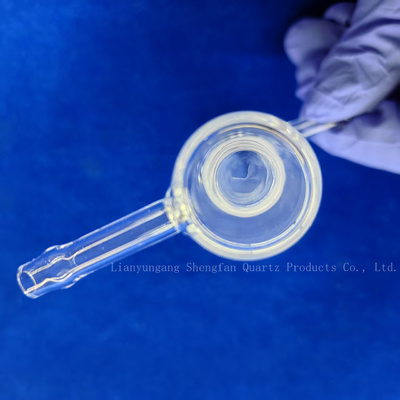 Instruments de laboratoire transparents à double paroi en verre à quartz