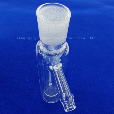 Instruments de laboratoire transparents à double paroi en verre à quartz