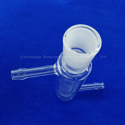 Instruments de laboratoire transparents à double paroi en verre à quartz