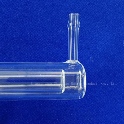 Instruments de laboratoire transparents à double paroi en verre à quartz