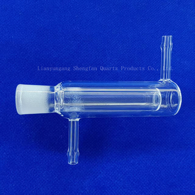 Instruments de laboratoire transparents à double paroi en verre à quartz