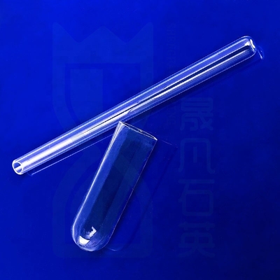 Tubes d'essai en quartz à fond rond et clair personnalisées pour laboratoire