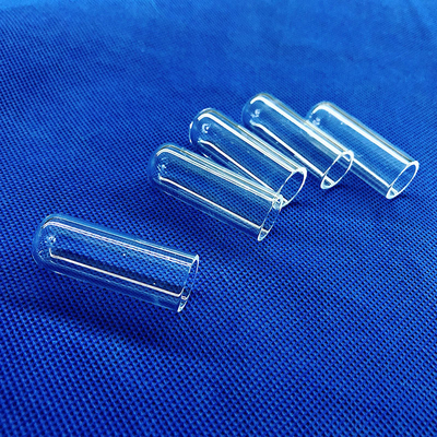 Tubes d'essai en quartz à fond rond et clair personnalisées pour laboratoire