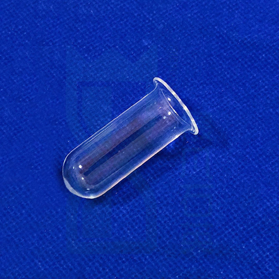Tubes de verre de quartz de silice de haute pureté à haute température Tubes de verre de quartz avec bride Tubes d'essai de quartz à bride