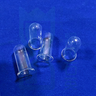 Tubes de verre de quartz de silice de haute pureté à haute température Tubes de verre de quartz avec bride Tubes d'essai de quartz à bride
