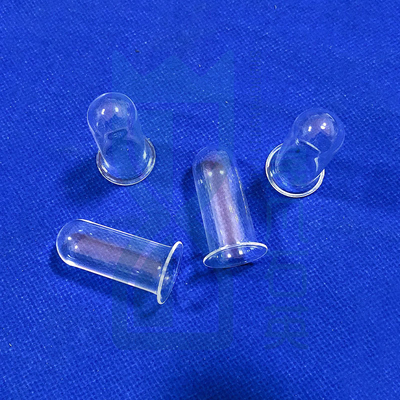 Tubes de verre de quartz de silice de haute pureté à haute température Tubes de verre de quartz avec bride Tubes d'essai de quartz à bride