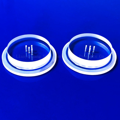 Disque de quartz fondu personnalisé à haute transmission Plaque de quartz à étape carrée claire pour semi-conducteurs