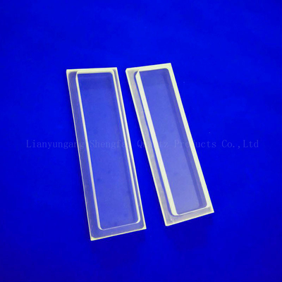 Disque de quartz fondu personnalisé à haute transmission Plaque de quartz à étape carrée claire pour semi-conducteurs