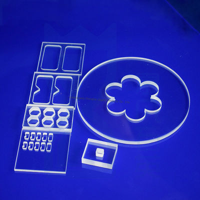 Plaque de verre de quartz de qualité industrielle pour résistance chimique et thermique