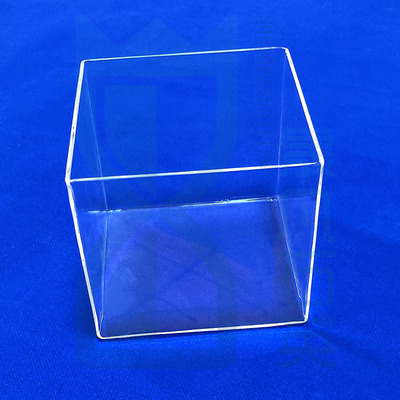 Containers de quartz résistants à la corrosion à haute température, fabriqués sur mesure, cylindres carrés de quartz avec noyaux de sable de quartz pour les laboratoires