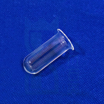 Tubes d'essai de quartz à fond rond clair personnalisées pour le laboratoire Tubes d'essai de quartz expérimentales à fond rond/à flanc circulaire transparentes personnalisées, adaptées à l'utilisation en laboratoire