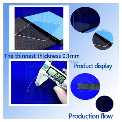 Glace UV transparente adaptée aux besoins du client de quartz pour le verre de clôture