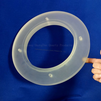 Fabrique résistant à haute température résistant à la corrosion transparent opaque verre quartz pièces spécialement conçues pour le support de l'échantillon