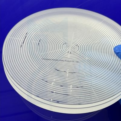 Haute pureté SIO2 99,99% Résistance à haute température 1100°C Plaque de verre au quartz