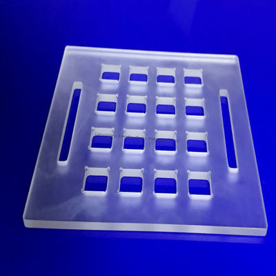 Haute pureté SIO2 99,99% Résistance à haute température 1100°C Plaque de verre au quartz