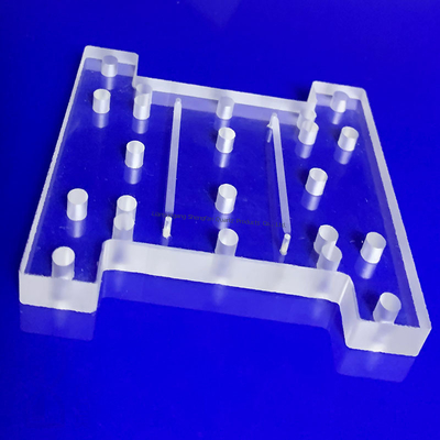 Plaque de verre de quartz haute température personnalisée CNC pour machine de durcissement