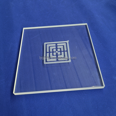 Plaque de verre de quartz haute température personnalisée CNC pour machine de durcissement