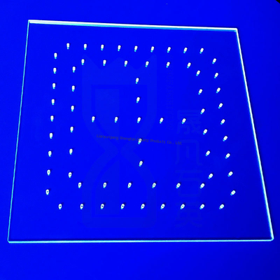 Plaque de verre de quartz haute température personnalisée CNC pour machine de durcissement