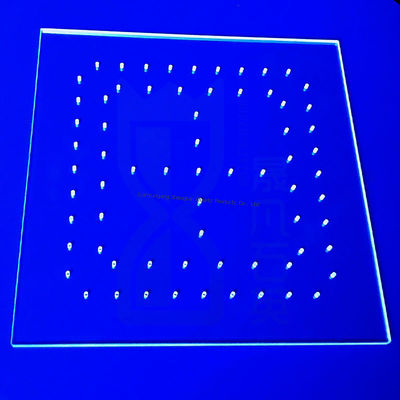 Plaque de verre de quartz résistante aux hautes températures et à haute transparence avec taille personnalisable pour les applications de semi-conducteurs et optiques