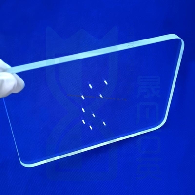 Plaque de verre de quartz haute température personnalisée CNC pour machine de durcissement