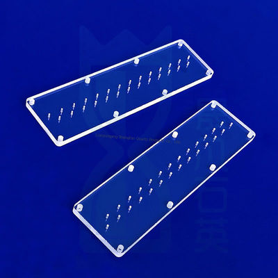 Feuilles de quartz JGS1 JGS2 JGS3 personnalisées découpées au laser à haute transparence pour purificateurs UV LED