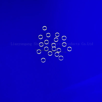 Feuilles de verre de quartz fusionné transparentes aux ultraviolets, de petite taille, découpées au laser, pour fenêtres de chambre