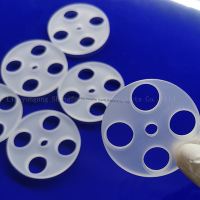 Dispositif de protection contre la corrosion, résistant à la température élevée, quartz surgelé, disque fondu, quartz pour le support d'échantillon