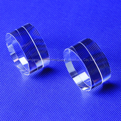 Disque de verre au quartz de silice fondu Lentille optique premium Plaque de quartz