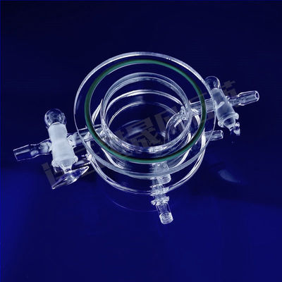 Réacteur de verre au quartz photo-induit à haute transparence de 50 à 1000 ml personnalisé à température de fonctionnement de 1100 °C
