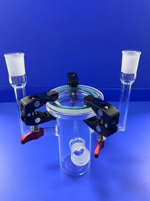 Réacteur de verre au quartz photo-induit à haute transparence de 50 à 1000 ml personnalisé à température de fonctionnement de 1100 °C