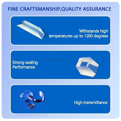 Feuille de verre de quartz fusionné optique personnalisé avec haute transmittance