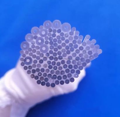 Le tube de remuage en quartz transparent résistant à la corrosion à haute température est utilisé dans les fours tubulaires