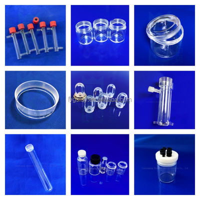 Usinage de précision CNC de tubes filetés en quartz résistant aux hautes températures