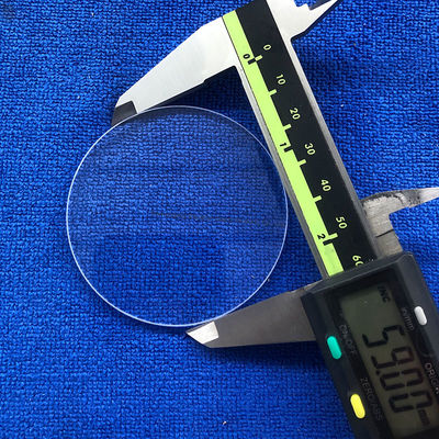 Plaque ronde de verre quartz de silice fondue résistant aux UV, sous-sol de verre quartz transparent Plaque de quartz transparente