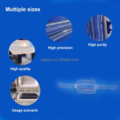 Tubes de verre au quartz de qualité semi-conducteur à tolérance de précision personnalisée pour les applications photovoltaïques