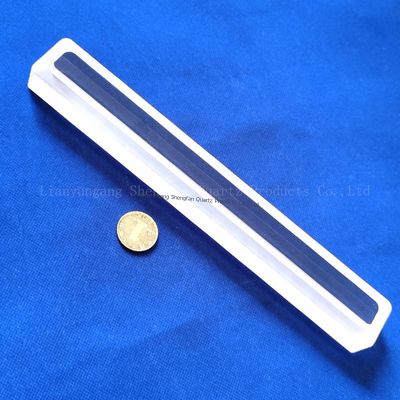 Pièces en quartz dépoli transparent personnalisées de haute précision CNC