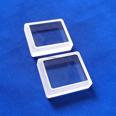 Pièces en quartz dépoli transparent personnalisées de haute précision CNC