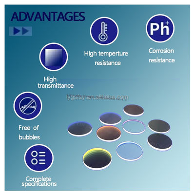 Feuille enduite de quartz fondu personnalisée, résistante aux hautes températures et à haute transparence