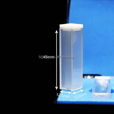 Cuvette de colorimètre en verre de quartz résistant à la corrosion et aux hautes températures, capacité de 3,5 ml