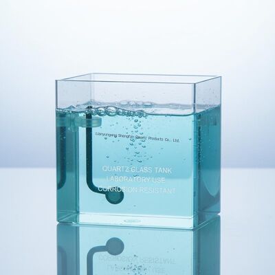 Plaque de verre de quartz résistante à la corrosion à haute transmission pour une utilisation en laboratoire à haute température