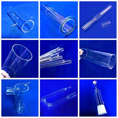 Tube capillaire en quartz de silice fondue avec une température de travail de 1100°C, une pureté de 99,99% de SiO2 et une transmission lumineuse élevée