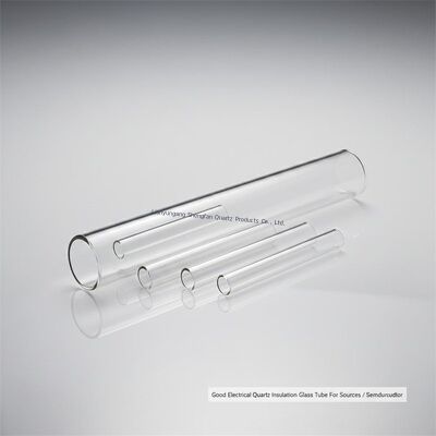 Bon tube en verre électrique d'isolation de quartz pour des sources/semi-conducteur